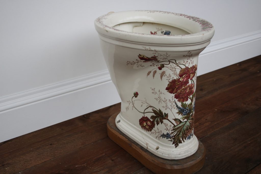 Invictas Antique Victorian polychrome toilet-0