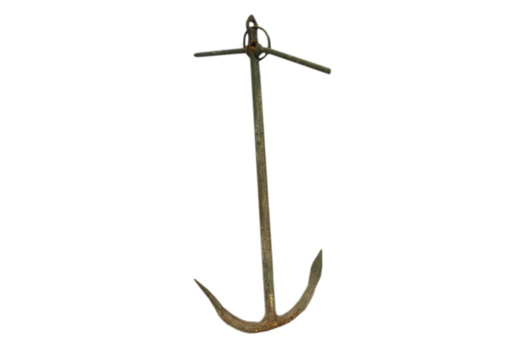 Wrought Iron Fishermans Anchor-0