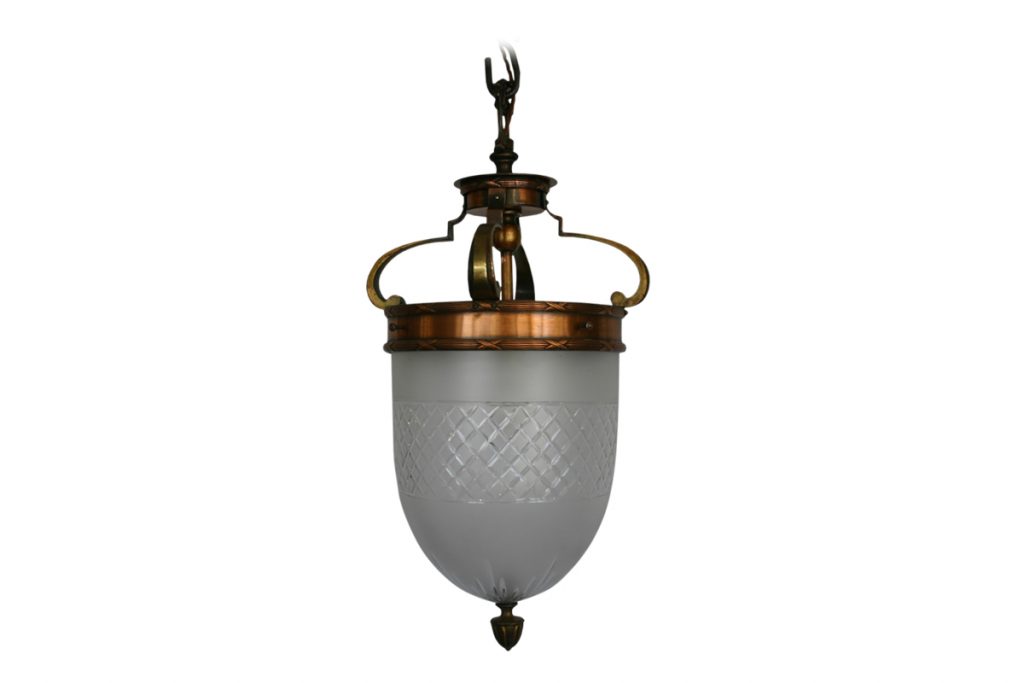 Early 20th Century cut glass lantern-0