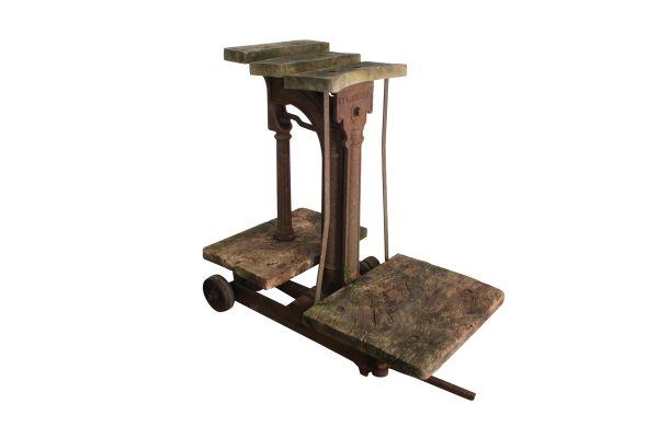 Early 20th century cast iron sack weighting scales produced by W&T Avery Ltd-0