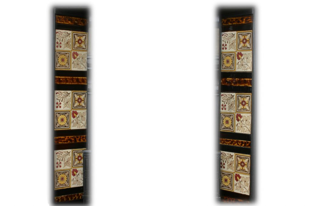 Reclaimed antique aesthetic design fireplace tiles-0
