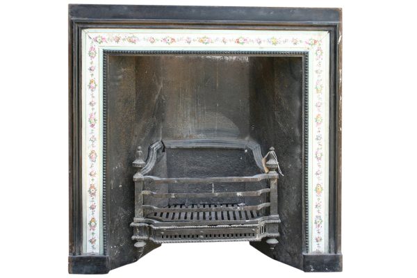 Rare reclaimed cast iron Regency register grate. -0