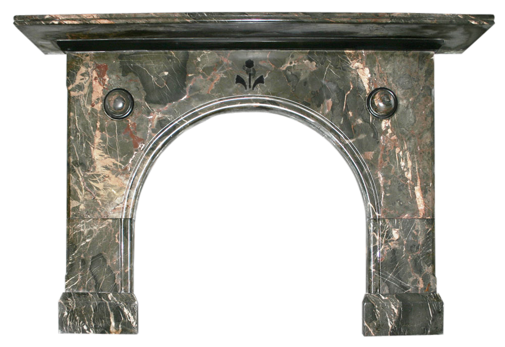 Antique ashburton arched marble fire surround-0